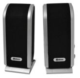 Caixas De Som Usb Ebox mod  278 preto e prata